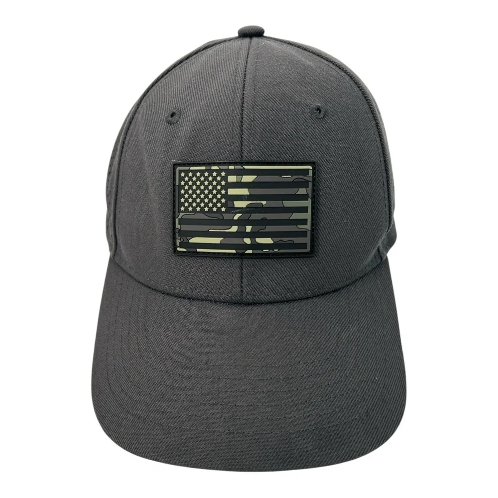Highland Tactical Men's Camo American‎ Flag Rapid Dry Performance Snapback hat